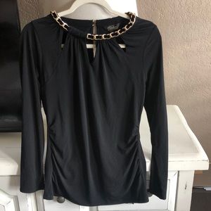 Thalia Sodi top with gold chain NWT-M